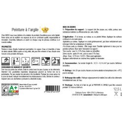 Etiquette verso finition mate