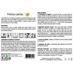 etiquette verso finition silicate pro