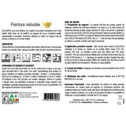 etiquette verso finition satinée