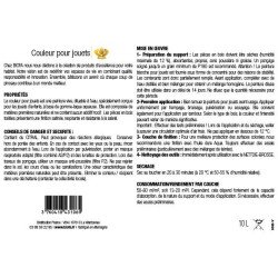 Etiquette verso couleurs pour jouets