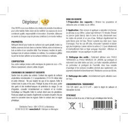 Etiquette Verso Dégriseur Biofa