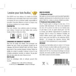 Etiquette verso lessive bois feuillus Biofa
