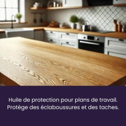 Propriété et rendu du produit huile pour plans de travail