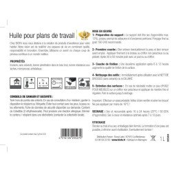 etiquette huile plan de travail Biofa