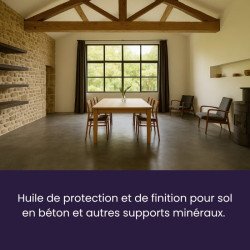 Image rendu de l'huile-cire béton