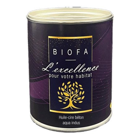 Pot de l'huile-cire béton aqua indus BIOFA