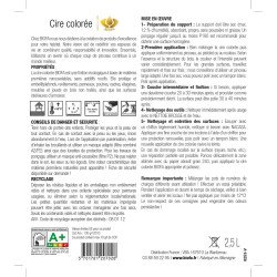 Etiquette Cire Colorée Biofa