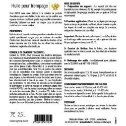 Etiquette Huile pour Trempage