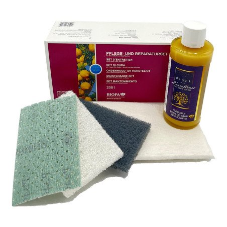 Kit d'entretien pour plans de travail et meubles Biofa