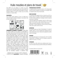 etiquette meubles et plans de travail Biofa