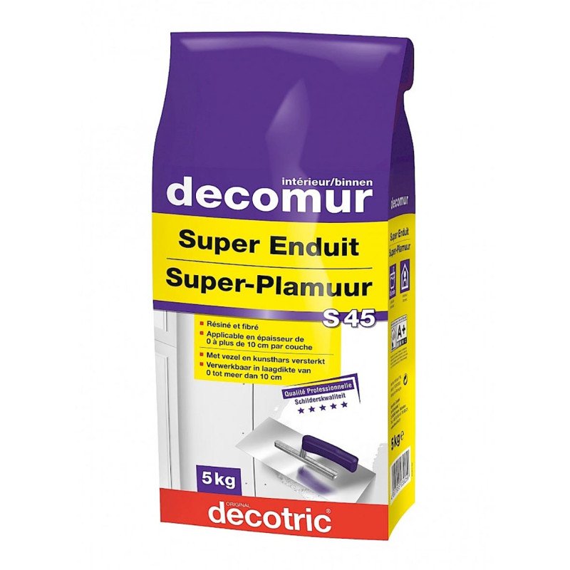 Decomur S45 Super Enduit intérieur 5kg Decotric