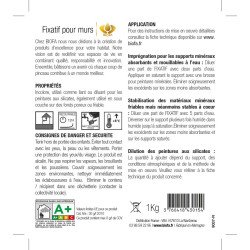 Etiquette fixatif mineral Biofa