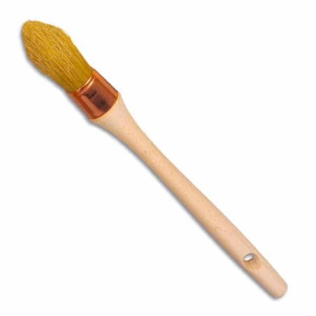 Brosse à rechampir virole cuivrée n°0