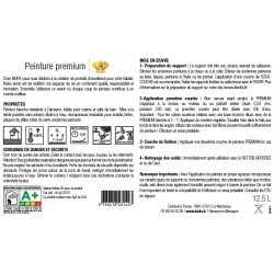 etiquette verso finition premium