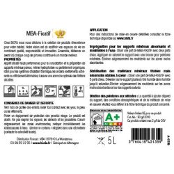 Etiquette verso MBA fixatif verso