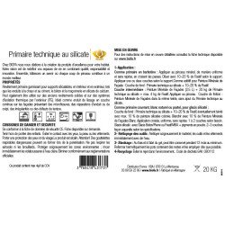 Etiquette de la primaire technique au silicate Biofa