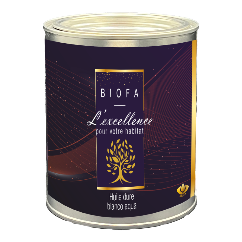 Photo produit huile dure aqua bianco Biofa