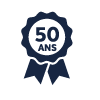 Pictogramme 50 ans d'expertise Biofa